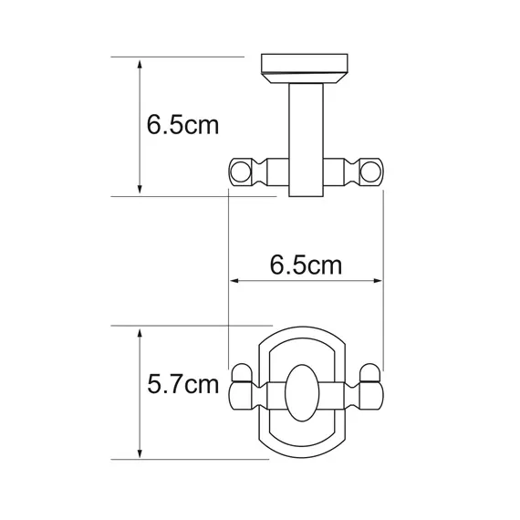Крючок двойной WasserKRAFT Oder K-3023D, изображение 3
