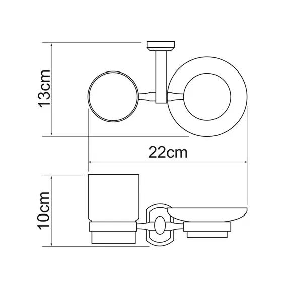 Держатель стакана и мыльницы WasserKRAFT Oder K-3026, изображение 3