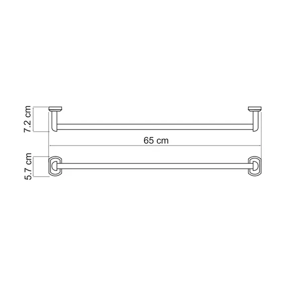 Штанга для полотенец WasserKRAFT Oder K-3030, изображение 3