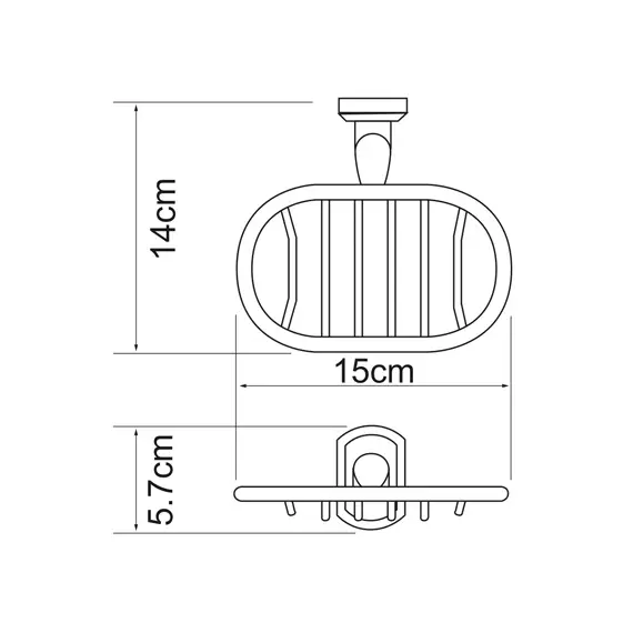 Мыльница решетка WasserKRAFT Oder K-3069, изображение 3