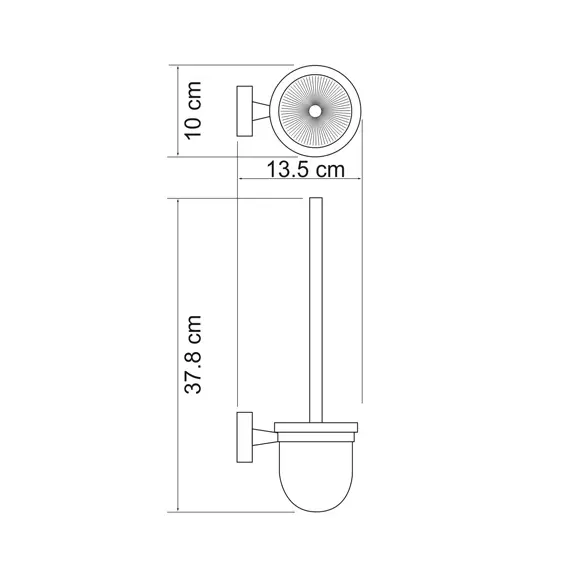 Щетка для унитаза подвесная WasserKRAFT Isen K-4027, изображение 3