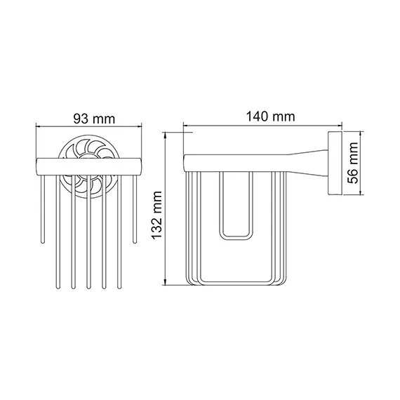Держатель освежителя WasserKRAFT Isen K-4045, изображение 3