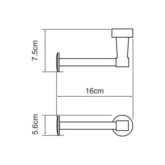 Держатель туалетной бумаги WasserKRAFT Isen K-4096, изображение 3