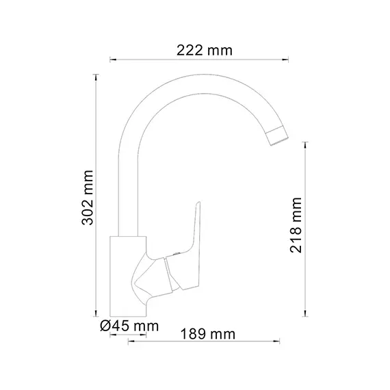 Смеситель для кухни WasserKRAFT Lippe 4507, изображение 3