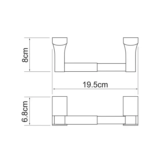 Держатель туалетной бумаги WasserKRAFT Leine K-5022, изображение 3