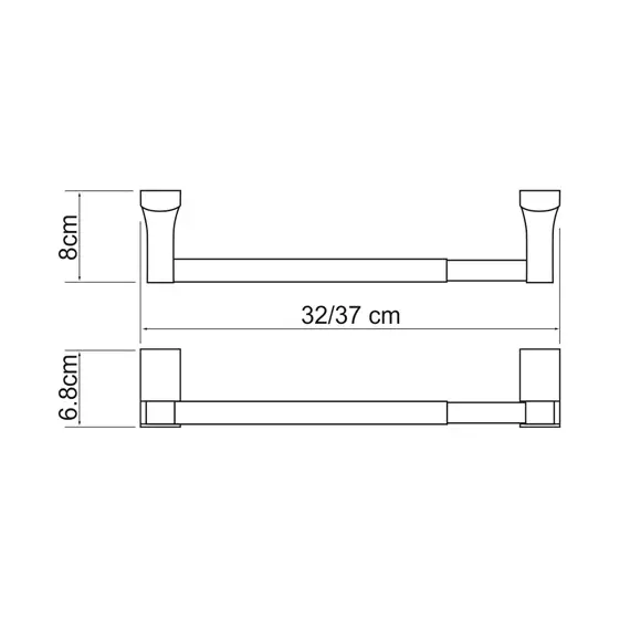 Держатель бумажных полотенец 32 см WasserKRAFT Leine K-5022, изображение 3