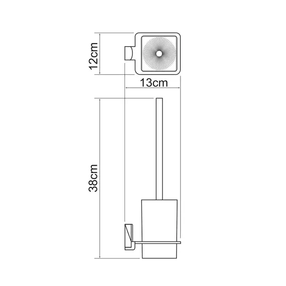 Щетка для унитаза подвесная WasserKRAFT Leine K-5027, изображение 3