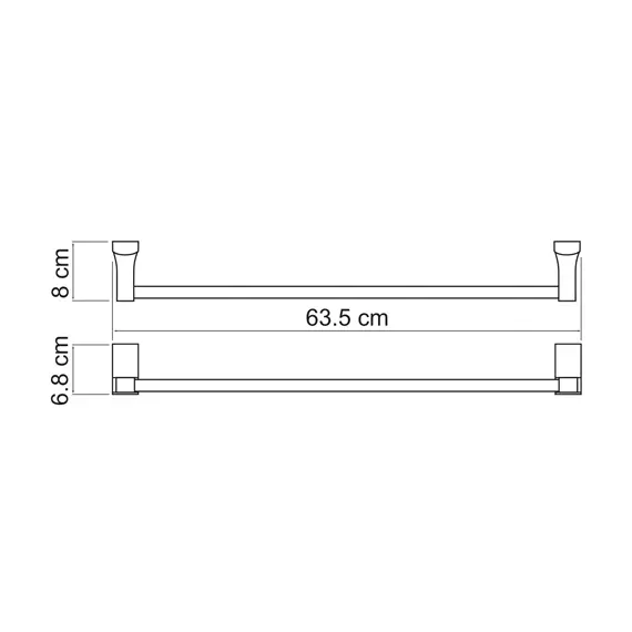 Штанга для полотенец WasserKRAFT Leine K-5030, изображение 3