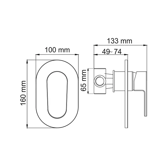 Смеситель для душа WasserKRAFT Donau 5351, изображение 3