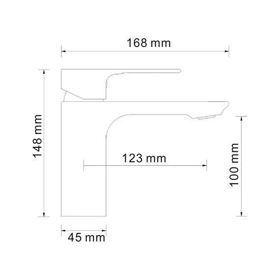 Смеситель для раковины WasserKRAFT Dinkel 5803, изображение 3