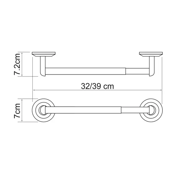 Держатель бумажных полотенец 32 см WasserKRAFT Rhein K-6222, изображение 3