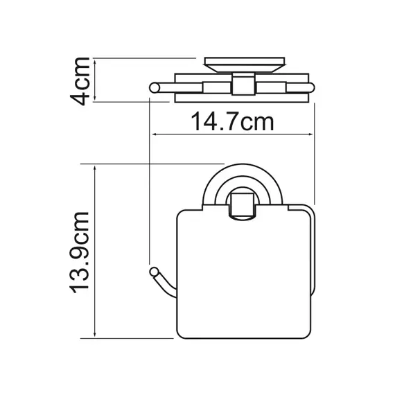 Держатель туалетной бумаги с крышкой WasserKRAFT Rhein K-6225, изображение 3