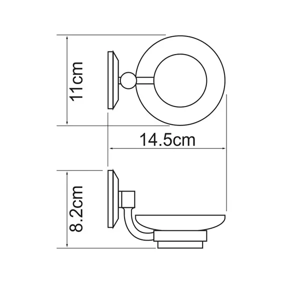 Мыльница стеклянная WasserKRAFT Rhein K-6229, изображение 3