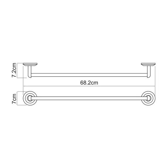 Штанга для полотенец WasserKRAFT Rhein K-6230, изображение 3