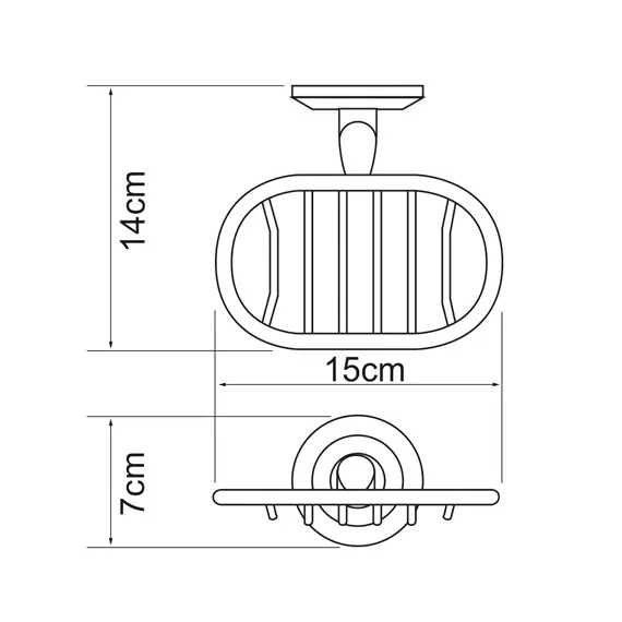 Мыльница решетка WasserKRAFT Rhein K-6269, изображение 3