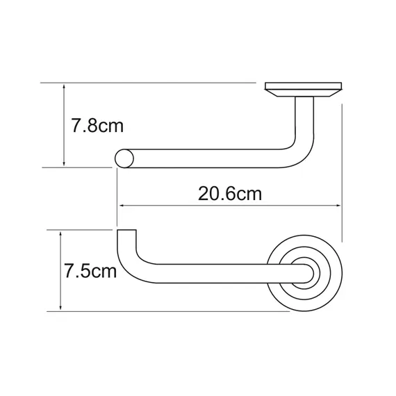 Держатель туалетной бумаги WasserKRAFT Rhein K-6296, изображение 3