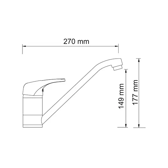 Смеситель для кухни с поворотным изливом WasserKRAFT Oder 6307, изображение 3