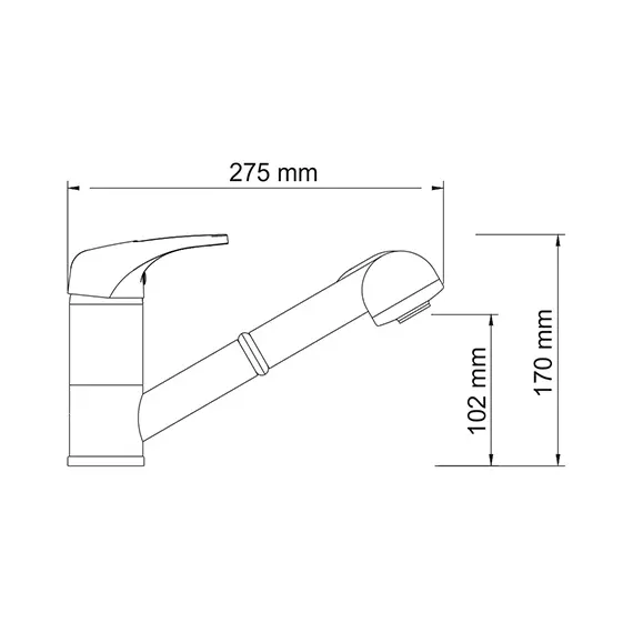 Смеситель для кухни с выдвижной лейкой WasserKRAFT Oder 6365, изображение 3