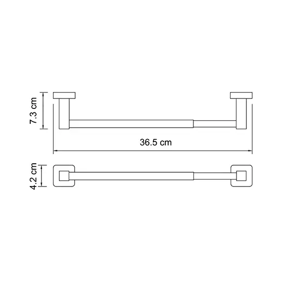Держатель бумажных полотенец 32 см WasserKRAFT Lippe K-6522, изображение 3