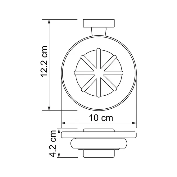 Мыльница стеклянная WasserKRAFT Lippe K-6529, изображение 3
