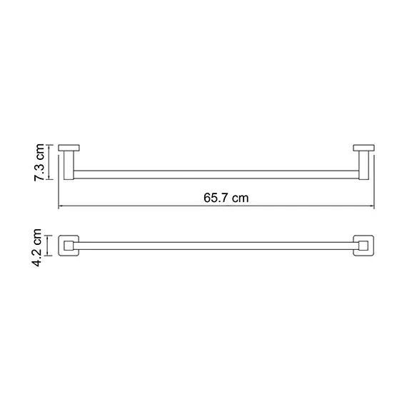Держатель полотенец штанга WasserKRAFT Lippe K-6530, изображение 3