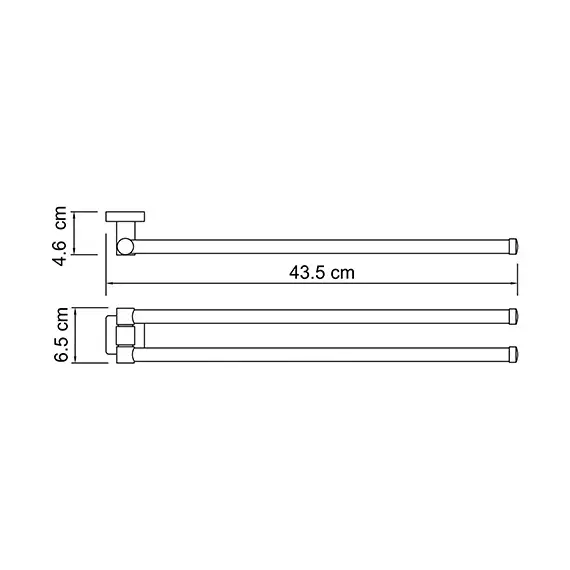 Держатель полотенец рога WasserKRAFT Lippe K-6531, изображение 2