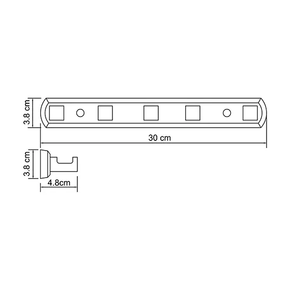 Кронштейн настенный 5 крючков WasserKRAFT Lippe K-6575, изображение 2