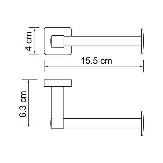 Держатель туалетной бумаги WasserKRAFT Lippe K-6596, изображение 3