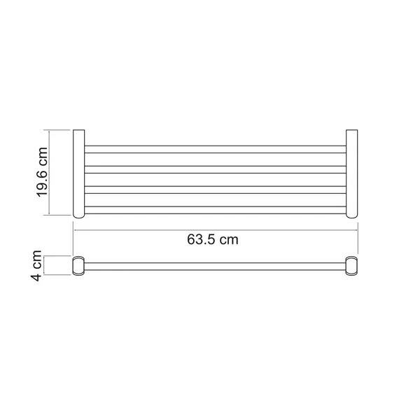 Полка для полотенец WasserKRAFT Berkel K-6811, изображение 3