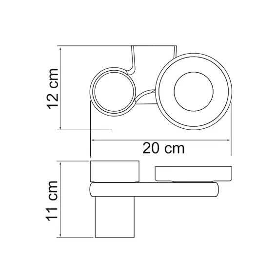Держатель стакана и мыльницы WasserKRAFT Berkel K-6826, изображение 3