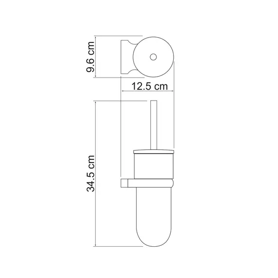 Щетка для унитаза подвесная WasserKRAFT Berkel K-6827, изображение 3