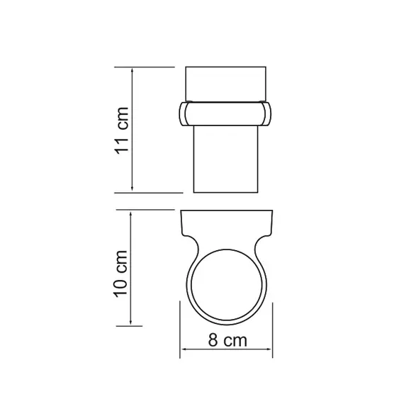 Подстаканник стеклянный WasserKRAFT Berkel K-6828, изображение 3