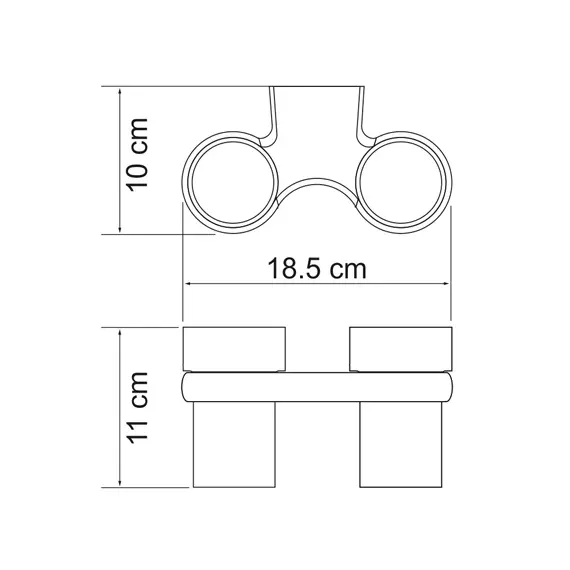 Подстаканник двойной стеклянный WasserKRAFT Berkel K-6828D, изображение 3
