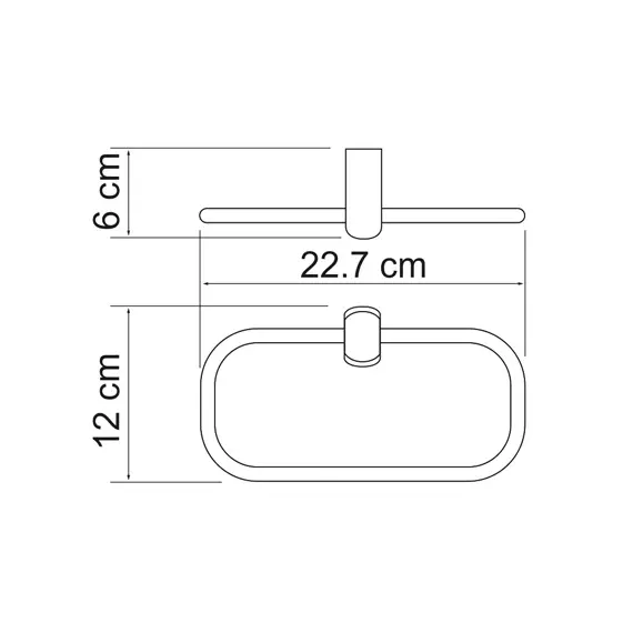 Держатель полотенец кольцо WasserKRAFT Berkel K-6860, изображение 3