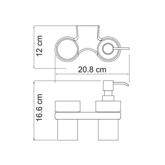 Держатель стакана и дозатора WasserKRAFT Berkel K-6889, изображение 3