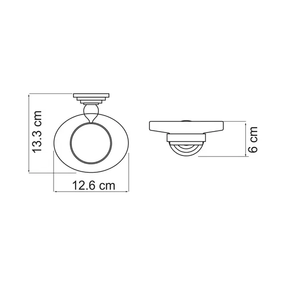 Мыльница стеклянная WasserKRAFT Ammer K-7029, изображение 3