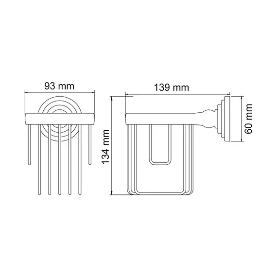 Держатель освежителя WasserKRAFT Ammer K-7045, изображение 3