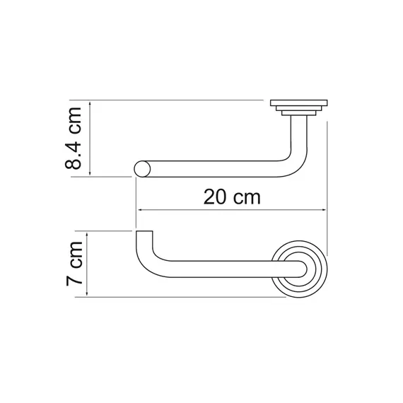 Держатель туалетной бумаги WasserKRAFT Ammer K-7096, изображение 3