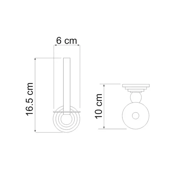Держатель туалетной бумаги WasserKRAFT Ammer K-7097, изображение 3