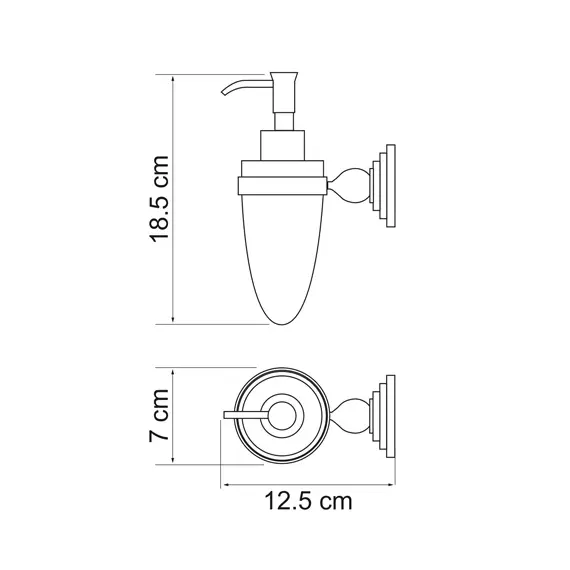 Дозатор для жидкого мыла WasserKRAFT Ammer K-7099, изображение 3