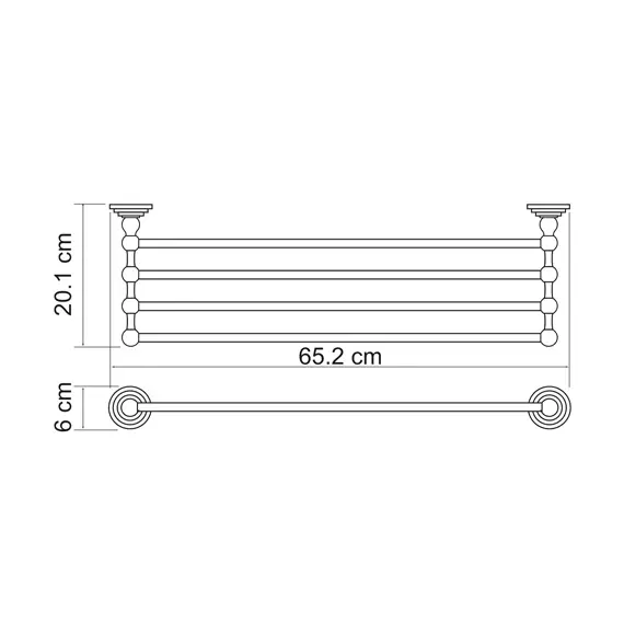 Полка для полотенец WasserKRAFT Isar K-7311, изображение 3