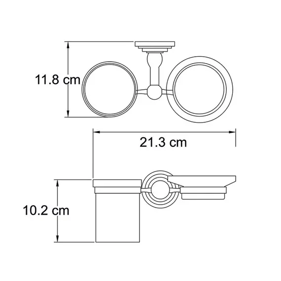 Держатель стакана и мыльницы WasserKRAFT Isar K-7326, изображение 3