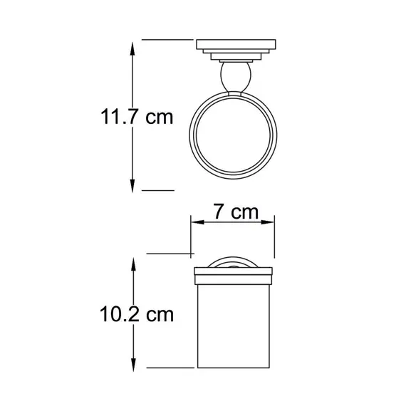 Подстаканник стеклянный WasserKRAFT Isar K-7328, изображение 3