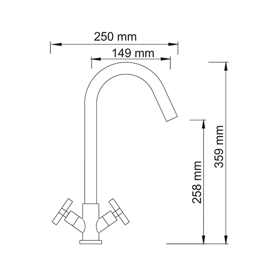 Смеситель для кухни WasserKRAFT Weser 7847, изображение 3