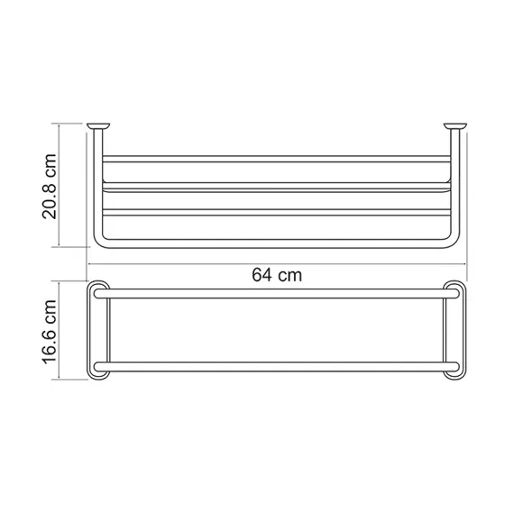 Полка для полотенец WasserKRAFT K-888, изображение 3