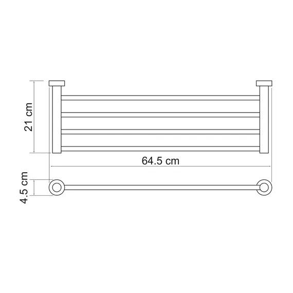Полка для полотенец WasserKRAFT Donau K-9411, изображение 3