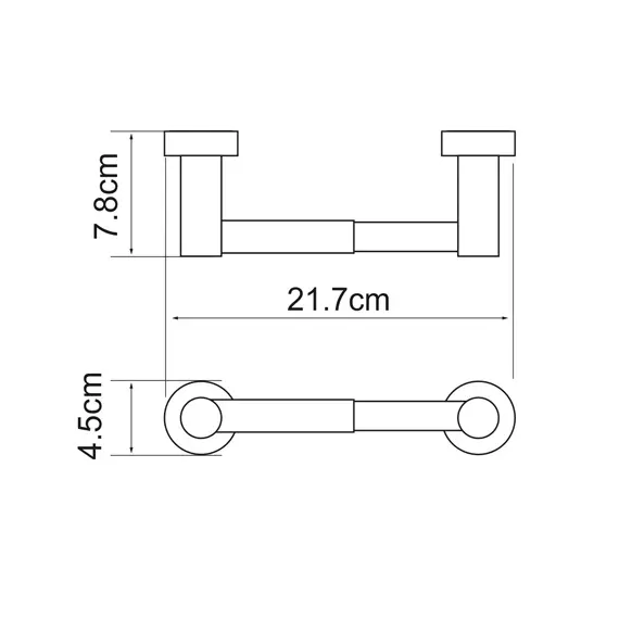 Держатель туалетной бумаги WasserKRAFT Donau K-9422, изображение 3