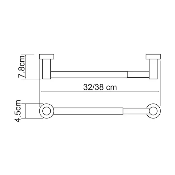 Держатель бумажных полотенец 32 см WasserKRAFT Donau K-9422, изображение 3