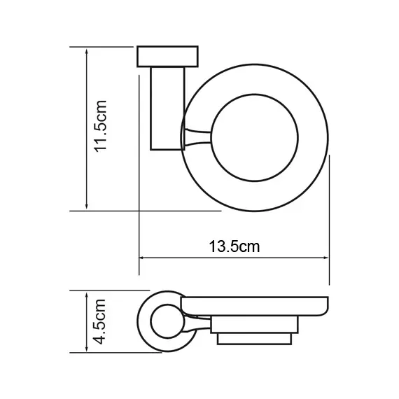 Мыльница стеклянная WasserKRAFT Donau K-9429, изображение 3