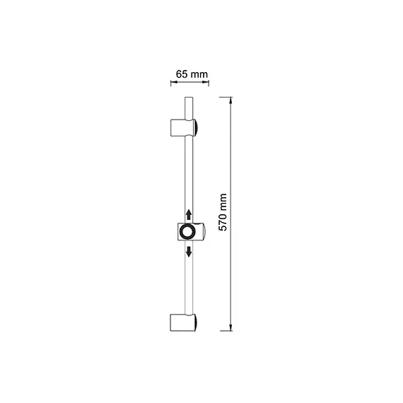 Стойка для душа 57 см WasserKRAFT A012, изображение 3